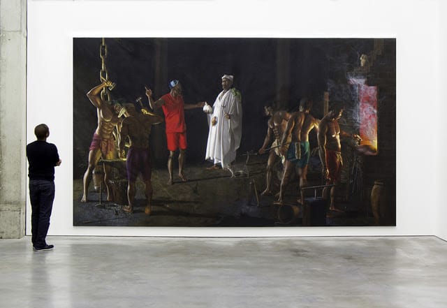 Babajide Olantunji - History of the Yorubas ( Volume I) african painting MoMAA