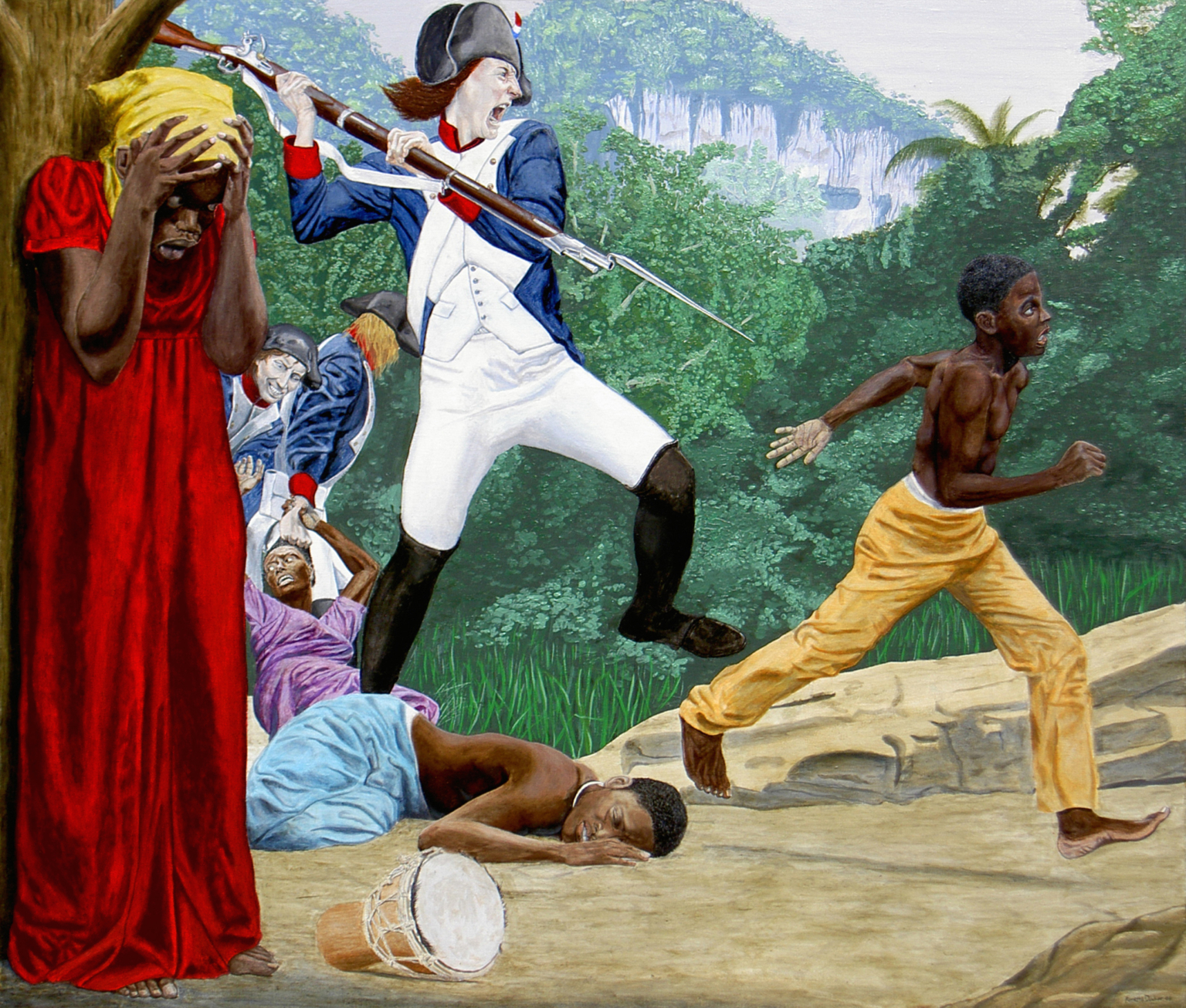 The Influence of African Diaspora Artists on Global Art | © Kimathi Donkor, Bacchus and Ariadne, 2004
