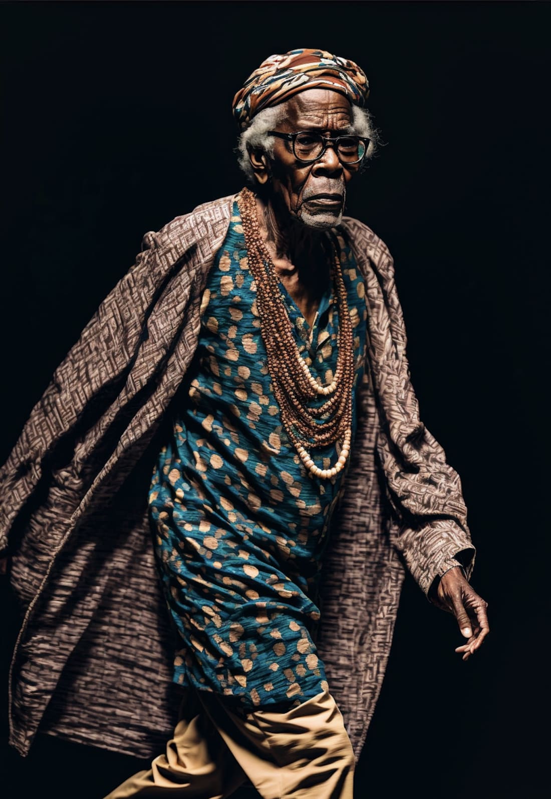 Artificial Intelligence and the Future of African Art | © Malik Afegbua /SlickCity created "The Elders Series"