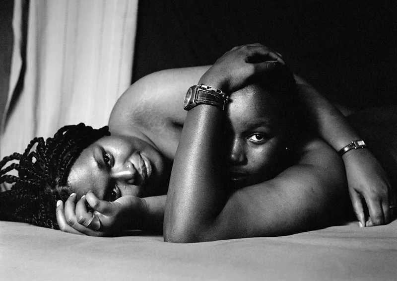 Art and Activism: How African Artists Are Driving Change | © Zanela Muholi Apinda Mpako and Ayanda Magudulela, Parktown, Johannesburg (Being), 2007. Silver gelatin print. Edition of 8 + 2 artist proofs. 30 x 30 inches.