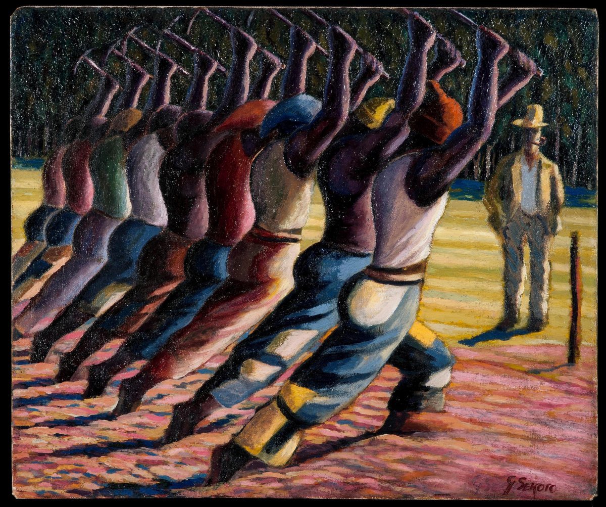 Labour Day: Honouring Workers through African Art | Gerard Sekoto "Song of the Pick" (1946-47)