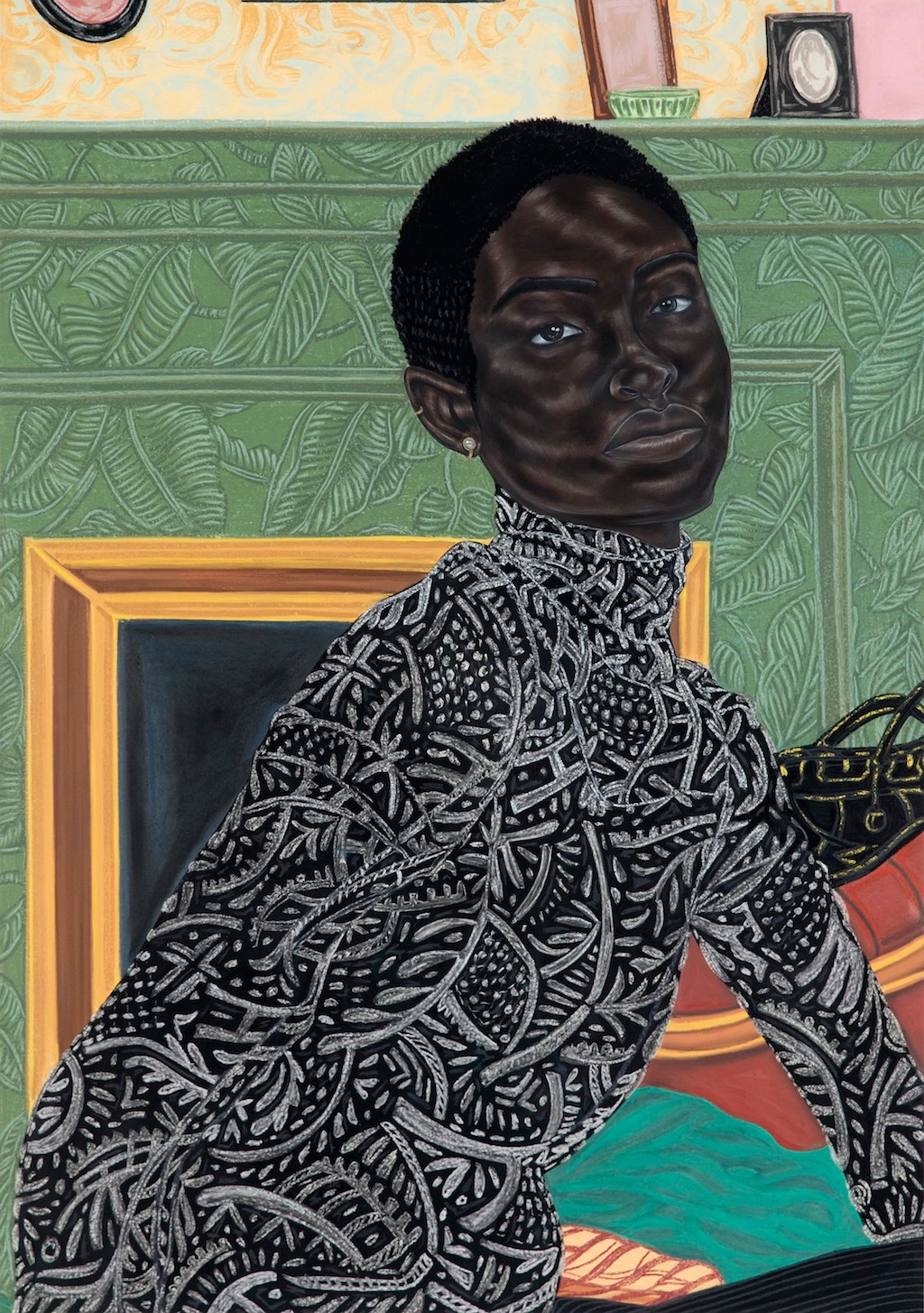African Artists Empowering Women: Art as a Tool for Change | © Toyin Ojih Odutola Paris Apartment, 2016-17.
