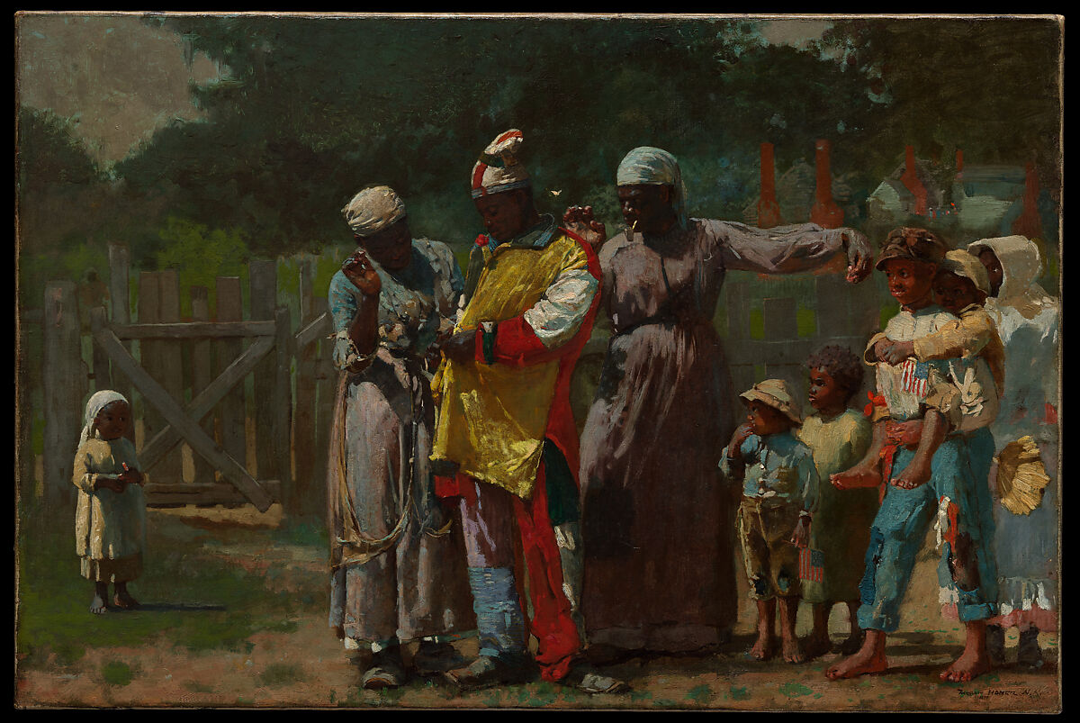 Celebrating Independence: African Art in America on the 4th of July | Winslow Homer - Dressing for the carnival 1877