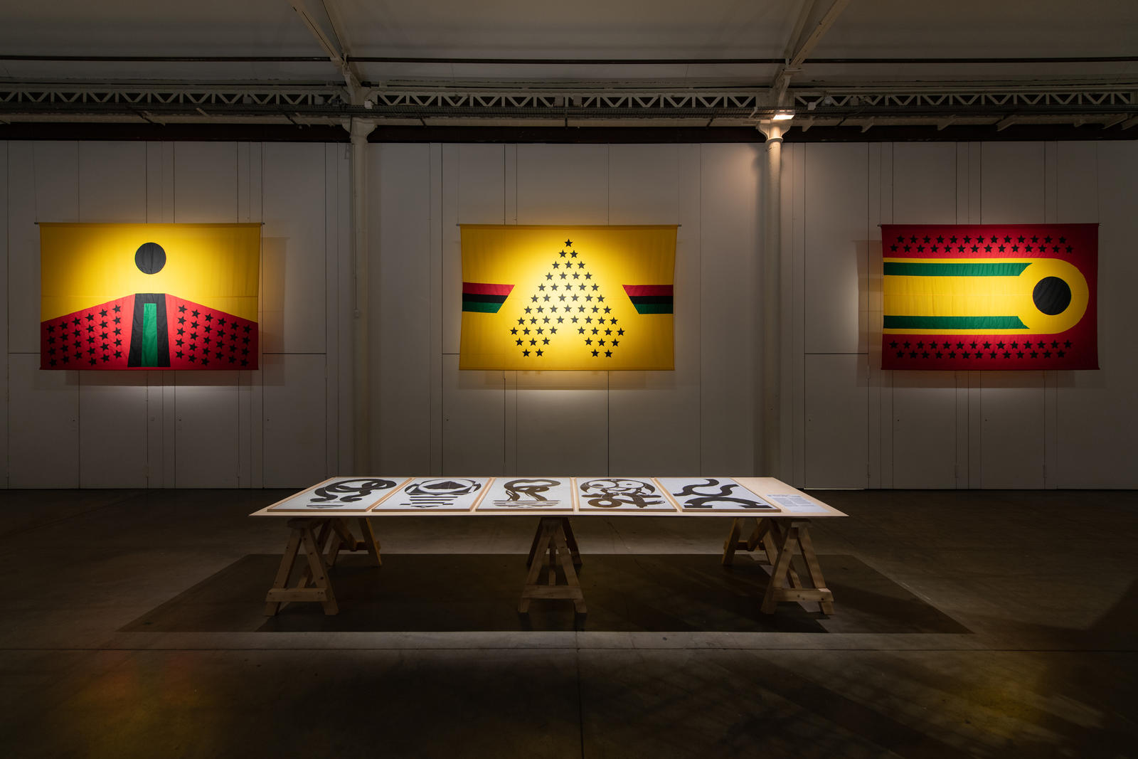 African Artist Spotlight Series: The Multidisciplinary Approach of Larry Achiampong | Pan African Flag For The Relic Travellers’ Alliance, Ascension (2017), Squadron (2018), Motion (2018) © Larry Achiampong